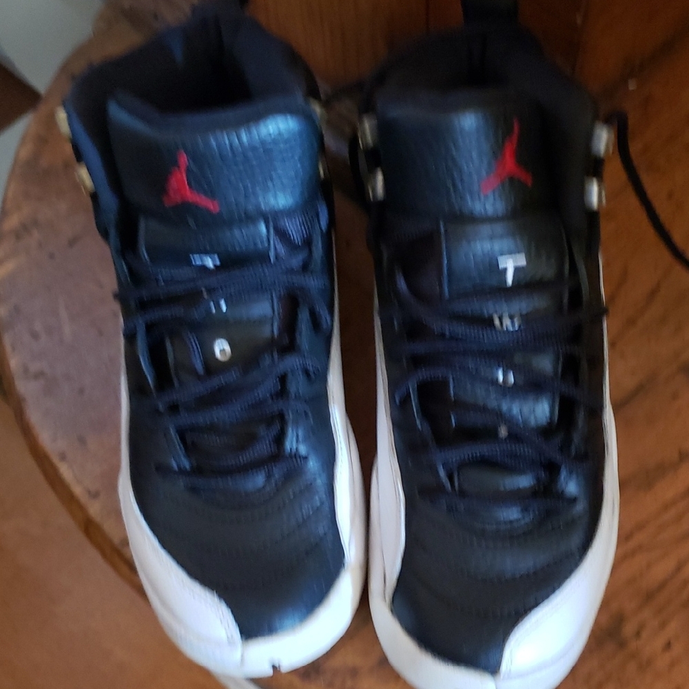 Jordan Kids Black and White Sneakers